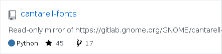 GNOME/cantarell-fonts - GitHub