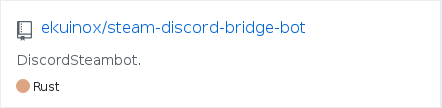 ekuinox/steam-discord-bridge-bot - GitHub